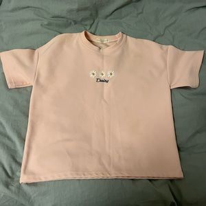 Cute daisy t shirt pink size small